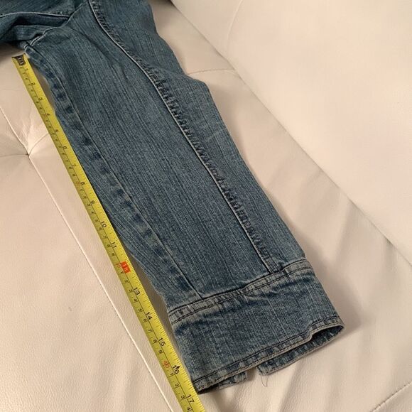 A.M.I. Cotton Blend Denim Jean Jacket Women’s Size L - Picture 5 of 11